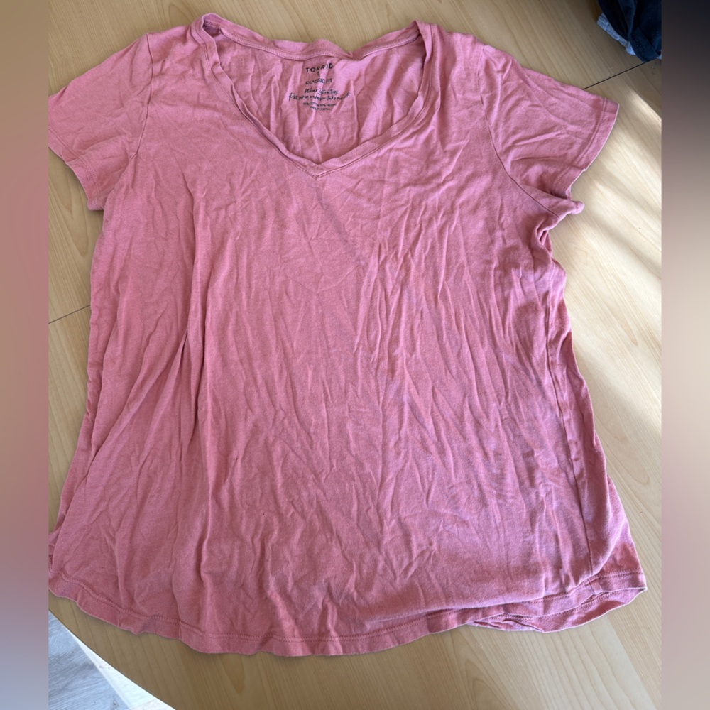 Torrid Soft Pink V-Neck Tee
